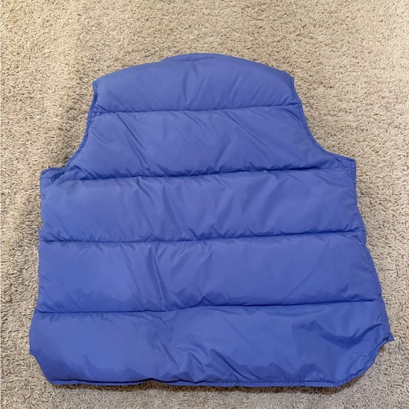 Vintage L.L. Bean Women's Blue Puffer Vest - Picture 4 of 5